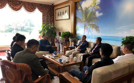 四川省“一帶一路”促進(jìn)會(huì)會(huì)長林忠清一行專程到四川森普管材股份有限公司交流考察！