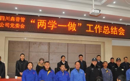 2017年1月20日，公司黨委隆重召開(kāi)“兩學(xué)一做”工作總結(jié)會(huì)。